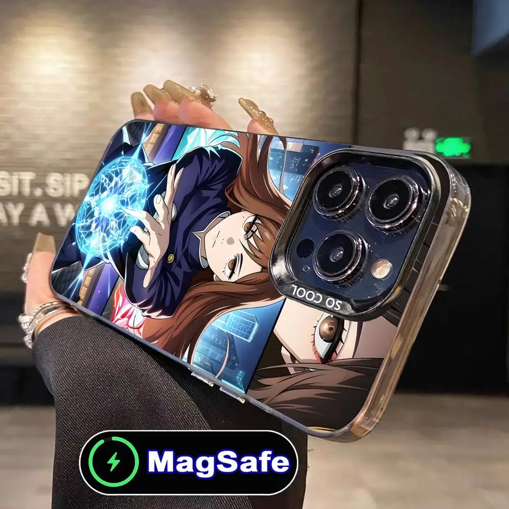 

Чехол для телефона Jujutsu Kaisen Shoko Leiri для iPhone 16, 15, 14, 13, 12, 11 Pro Max Plus MagSafe, полупрозрачный цветной чехол, роскошный