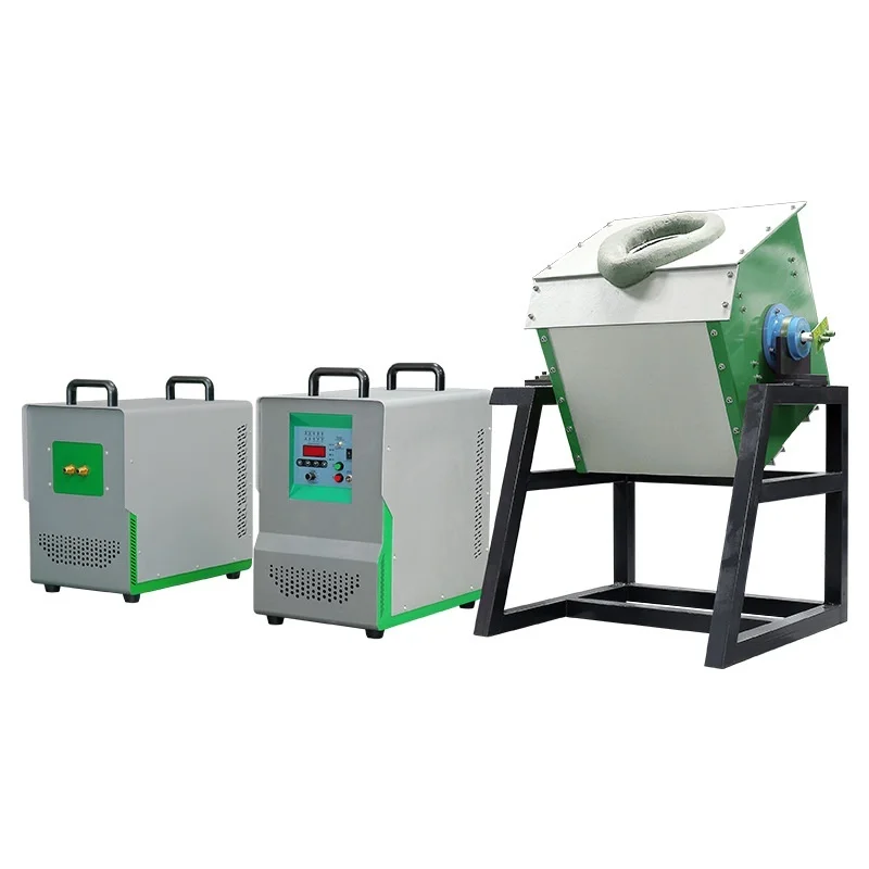 Small Furnace With Temperature Control High-Frequency Metal Heating Melting Furnace