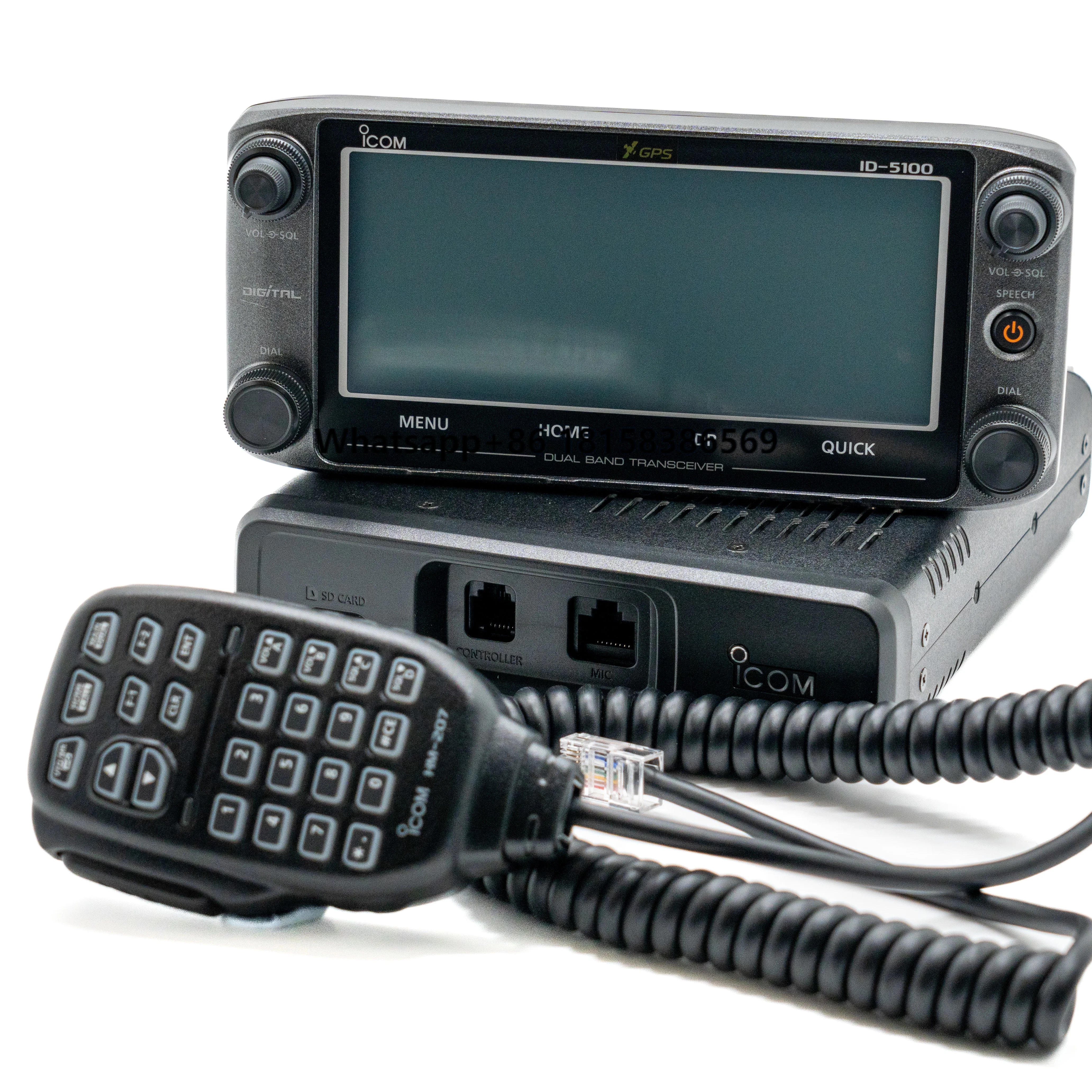 

ID-5100A VHF/UHF Dual Band Digital Radio Walkie Talkie D-Star Mobile Radio Transceiver Two-way Radio