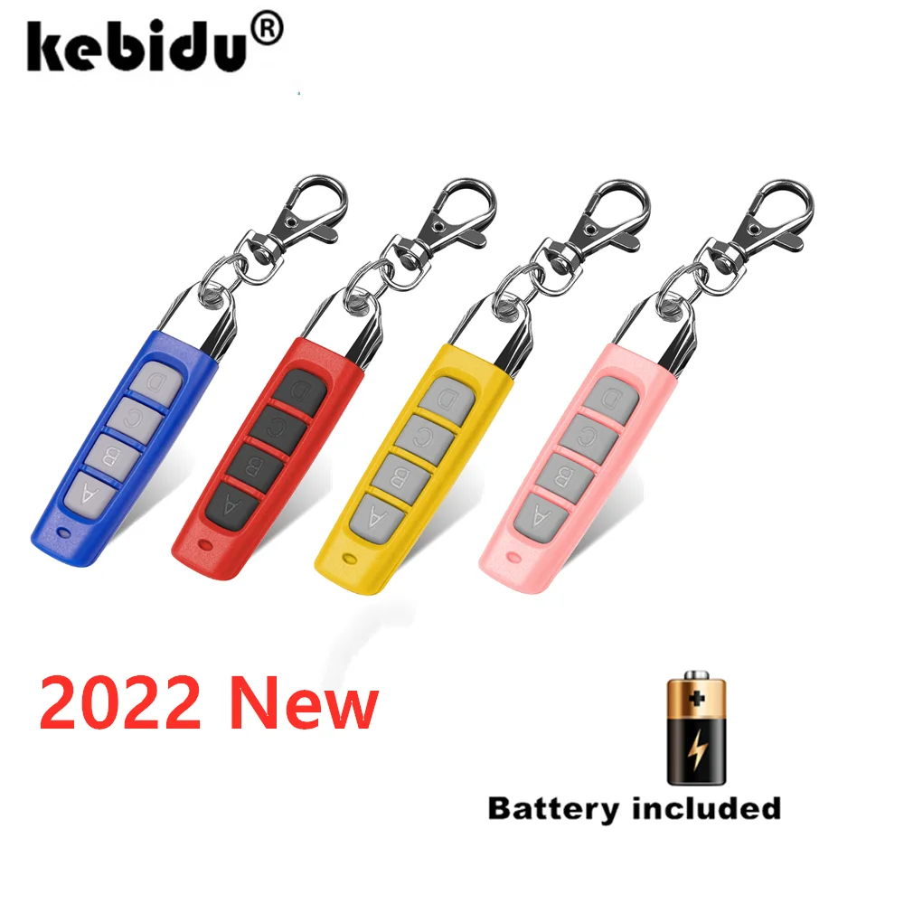 kebidu 433MHZ Copy Remote Control Auto 4 Channe Code Garage Gate Door Opener Remote Control Duplicator Cloning Code Car Key