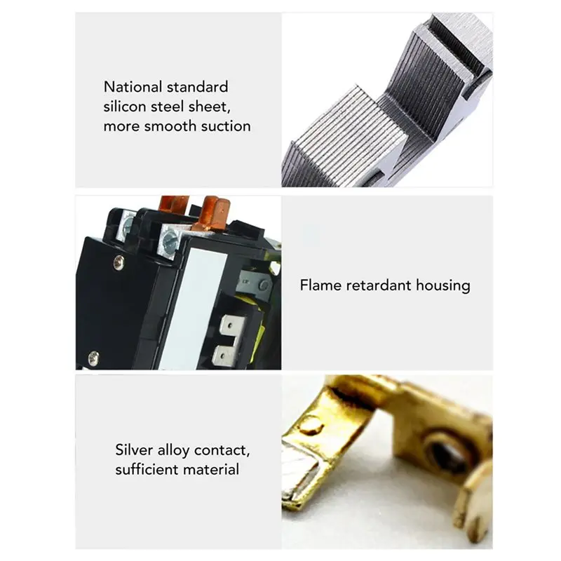 AC88-3X Air Conditioner AC Contactor 40A 2P Replacement With Silver Alloy Contact Power Distribution Control Appliances 220V
