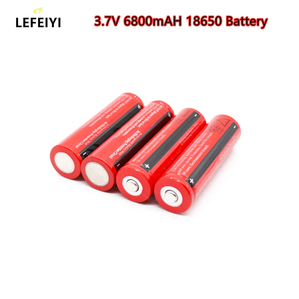 100% nowy 18650 3.7 V 6800mah akumulator akumulator litowo-jonowy do latarki LED