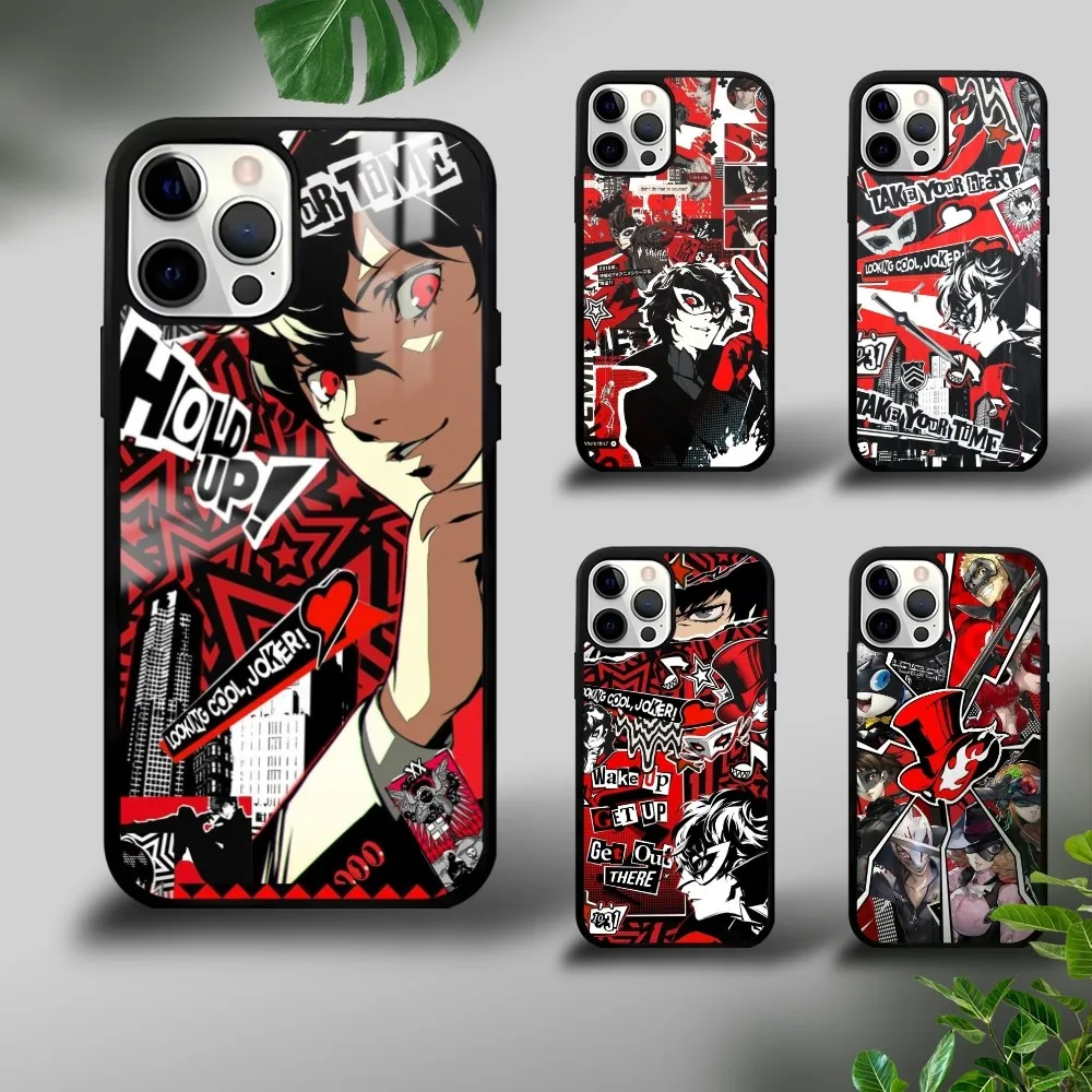 

Game P-Persona 5 Cool Phone Case For IPhone 16 15 14 13 12 11 Pro Xs Max Mini Plus Celulares Hard Funda