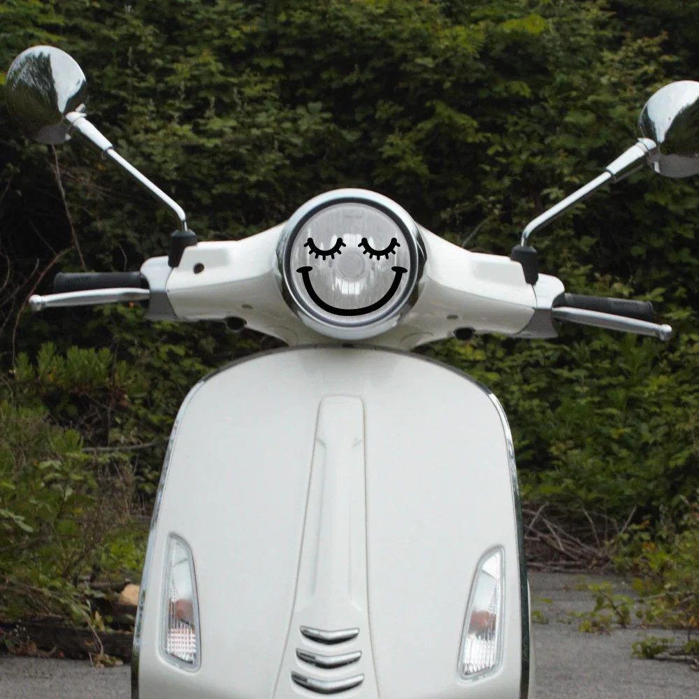 Motorcycle Headlight Sticker Expression Decals Decoration For PIAGGIO Vespa Primavera 50 125 Sprint 50 125 GTS GTV 300 250 SUPER