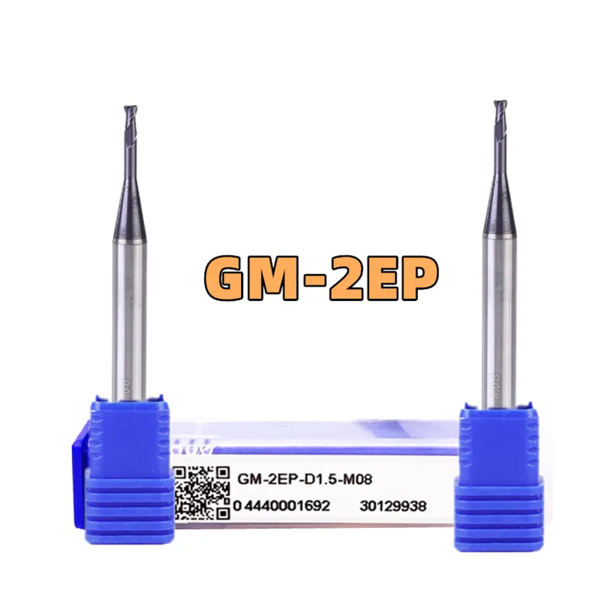 

ZCC.CT GM-2EP-D0.5-M04/GM-2EP-D0.5-M06/GM-2EP-D0.5-M08 Two Flute straight handle Flat end mill 1pcs/box