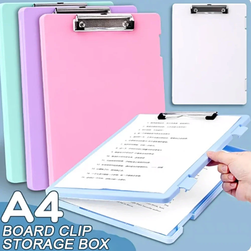 1pcs Clipboard with Storage and Side Opening, Office Supplies Clipboards to Organize, Carry and Store, A4 Holder, Nursing Clipbo