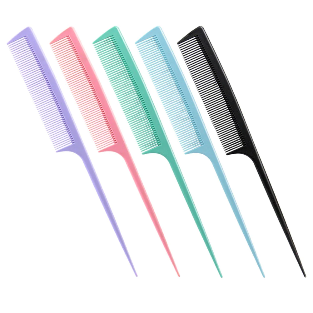 

5 Pcs Hairdressing Comb Pointed Tail Combs for Men Styling Ponytail Holders Man