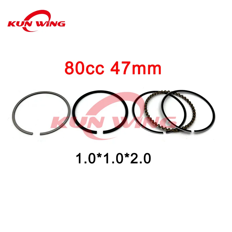 Piston Rings 39mm 44mm 47mm 50mm 52.4mm For GY6 50 60 80 100 125 150 CC 4 Stroke Moped Scooter ATV Pit Bike Motorcycle