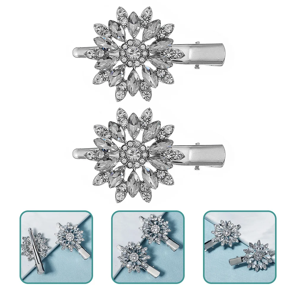 

Clip Small Clips Rhinestone Retro Decoration Rhinestones Barrettes for Women
