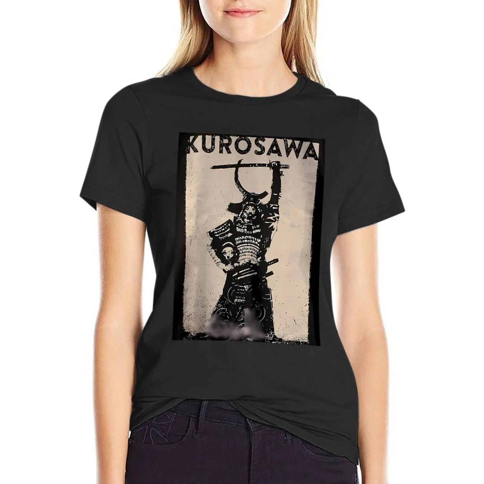 

Kurosawa Samurai T-Shirt sweat female tops t shirts for Women