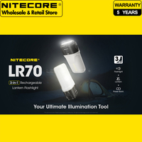 3-in-1 NITECORE LR70 USB-C Rechargeable Lantern Flashlight & Fast Charge Power Bank & Portable Camping Tent Light