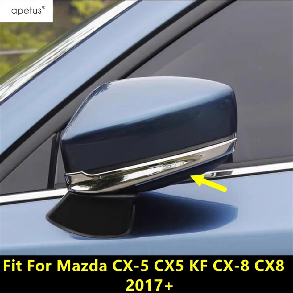 

Rearview Mirror Strip Decoration Sequins Molding Cover Trim ABS Chrome Accessories For Mazda CX-5 CX5 KF CX-8 CX8 2017 - 2024