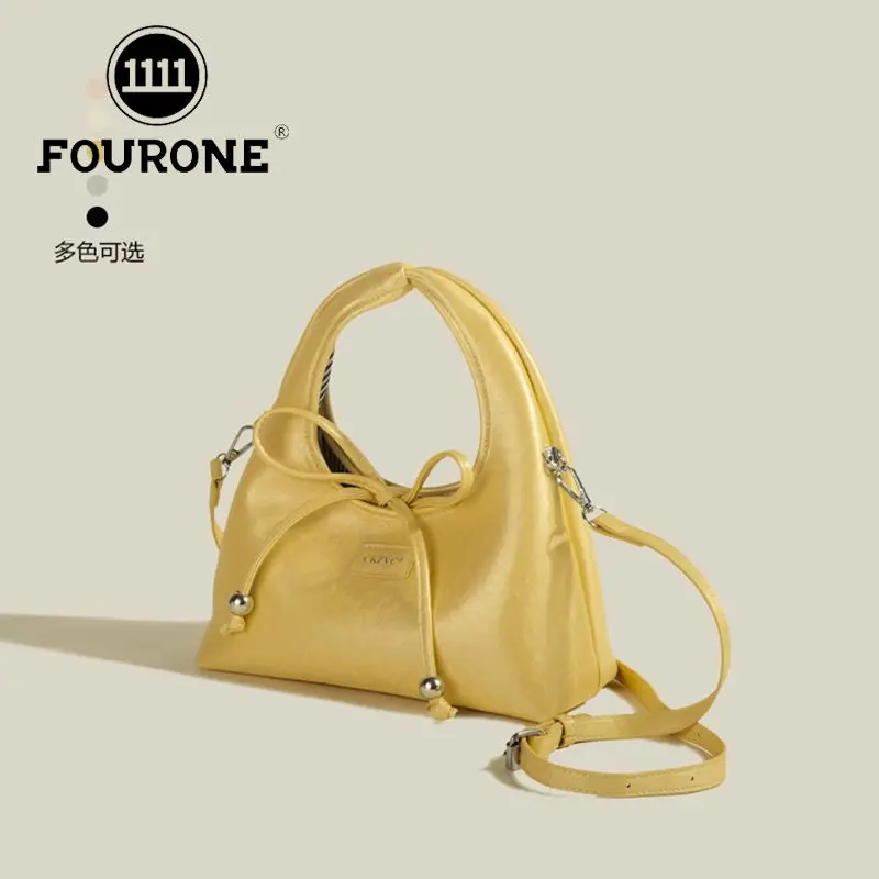 

Super Popular Hand-held Bucket Bag Fashion New Women Package New Light Luxury and Niche Designer's High-end Silver Crossbody Bag