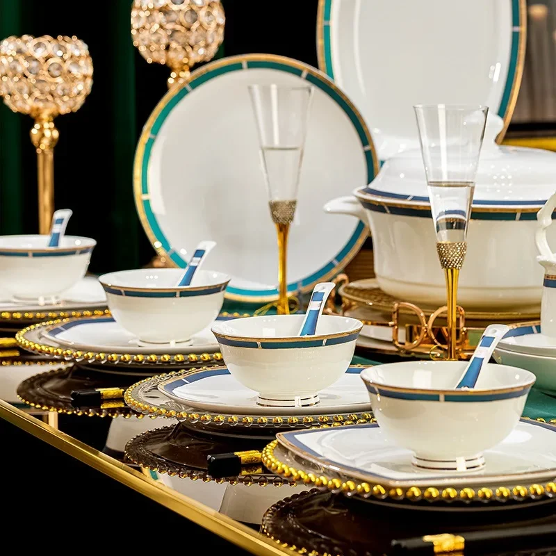 porcelain bowl and chopstick set gift ceramic dinnerware set bowls plates