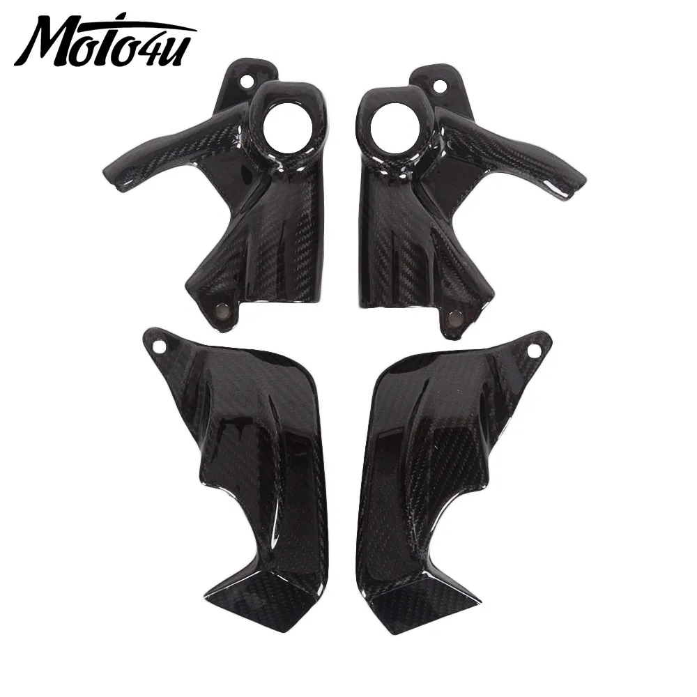 Carbon Fiber Motorrad Bremsscheibe Kühler Luftkanal Glanz Für BMW S1000RR 2020 2021 2022