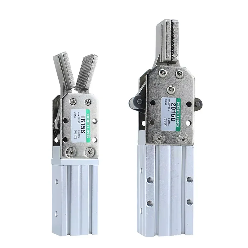 

2015D 1615D Series Air EOAT Pneumatic Cylinder Gripper for Robotic Machines Single-acting Double-acting Manipulator End Clamps