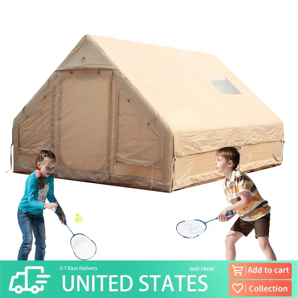 

Воздушные палатки для глэмпинга с насосом, палатки для кемпинга, водонепроницаемые, ветрозащитные, для дома, для улицы