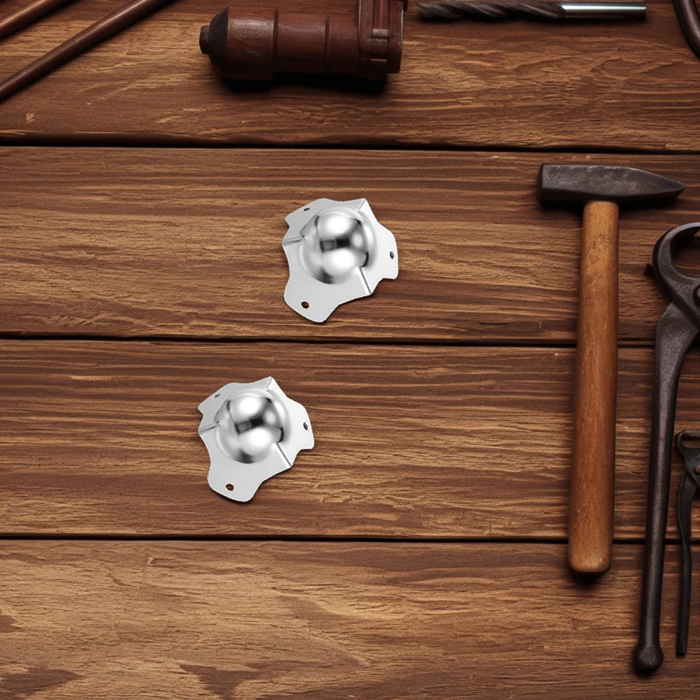 

4Pcs Metal Ball Corner Protectors Stylish Furniture Bumpers Easy Installation for Tables Cabinets and Shelves Corner