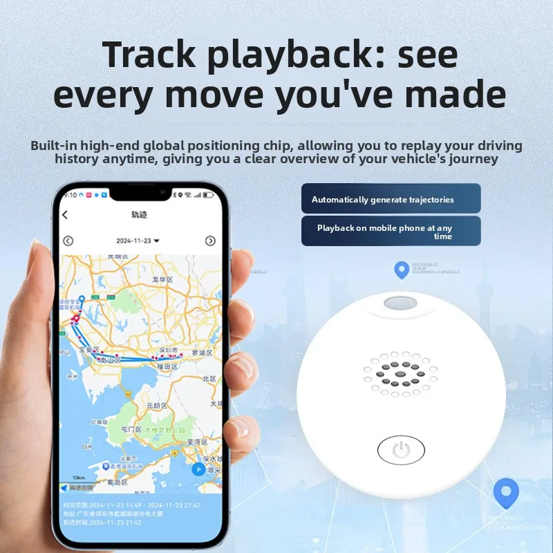 CD Anti Loss Device Tracker Work with Android/Apple Global Positioning Anti Loss Device, Key Bike Car Tracking