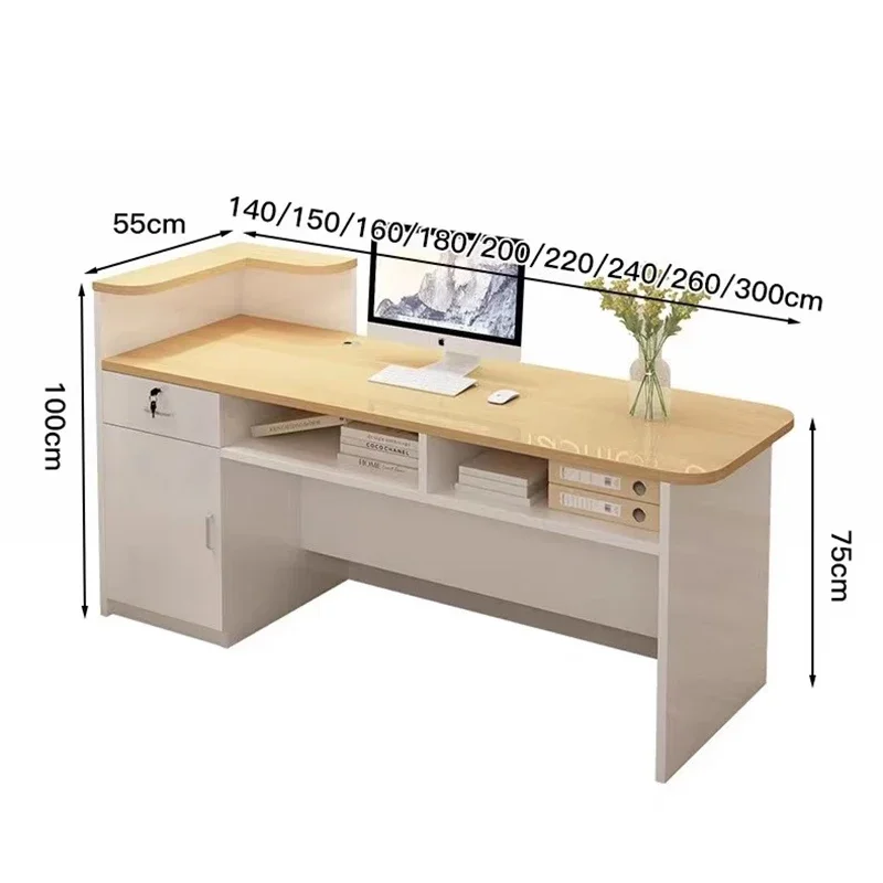 Multifunctional Designer Reception Desk Home Creative Reception Counter Fashion Nordic Rezeptionstheke Office Furniture