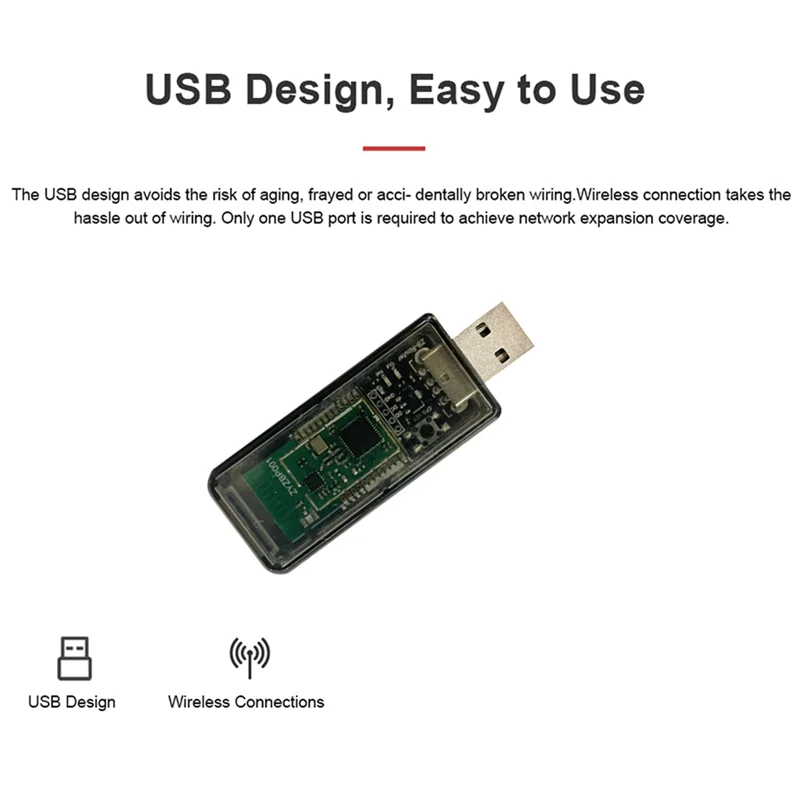 Amplificador de señal USB Zigbee, repetidor de señal extensor para asistente doméstico Tuya EWeLink ZigBee 2MQTT Tasmota