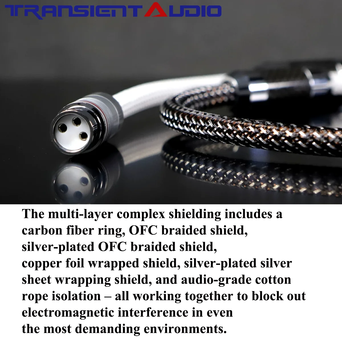 TRANSIENTHI-FI 5N Pure Silver AES/EBU 110-ohm Digital Audio Cable for DAC CD Transport Preamp – Hi-Fi Balanced XLR Interconnect