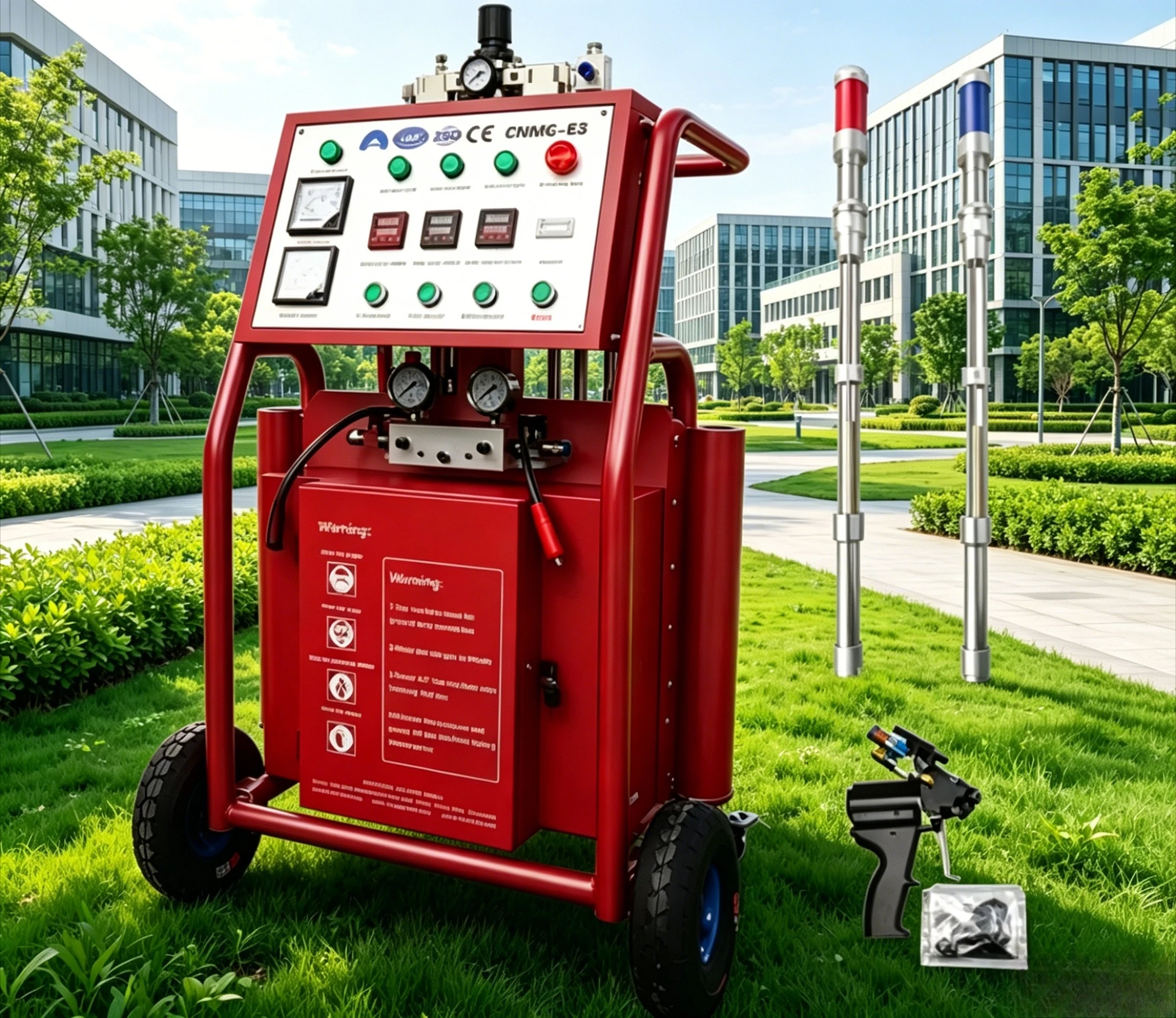 Polyurethane Spray Machine Insulation Polyurethane PU Spray Foam Reactor Sprayer With Free Hose and Pumps Spray Machine