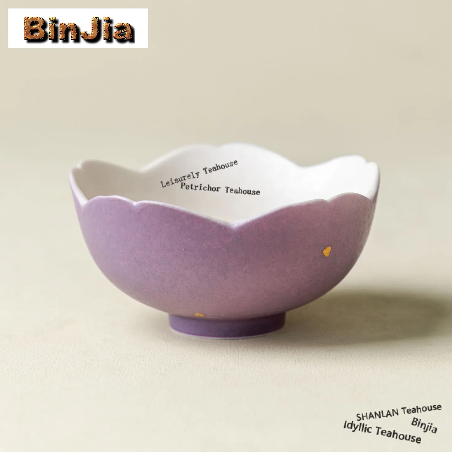 

80ml Gold Sprinkled Flower Teacup Boutique Tea Bowl Set of Cups Tea-tasting Smelling Cup Jianzhan Master Cups Teaware Ornaments