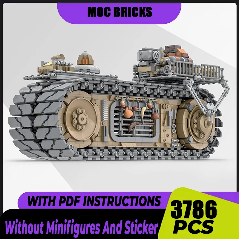 

Star Movie Series Moc Building Bricks DN-25 Treadable Tracked Vehicle Model Building Technology Modular Blocks Construstion Toy