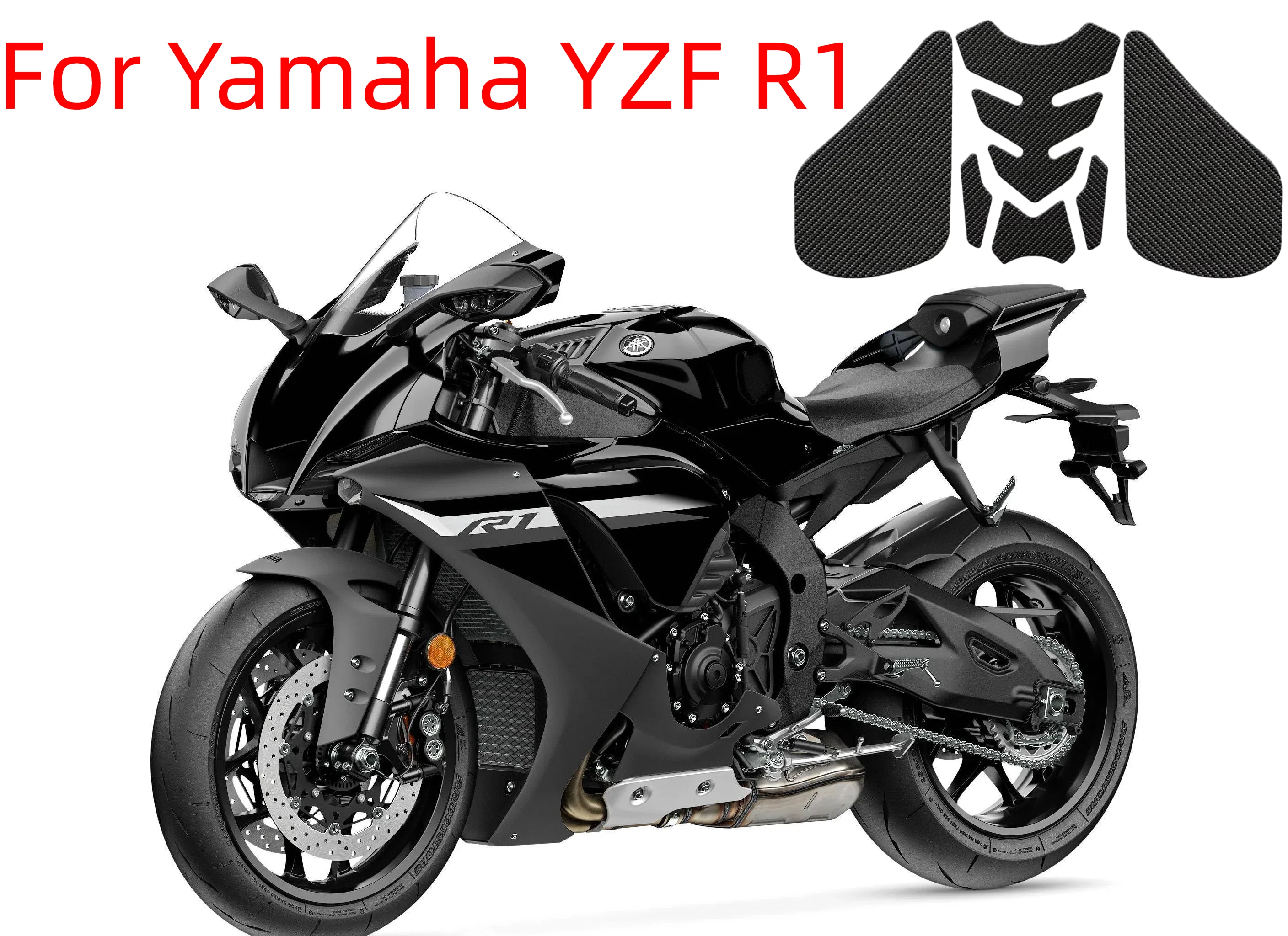 

For Yamaha YZF R1 R1M YZFR1 YZF-R1 2007 2008 Motorcycle Side Fuel Tank Pads Protector Stickers Knee Grip Traction Pad