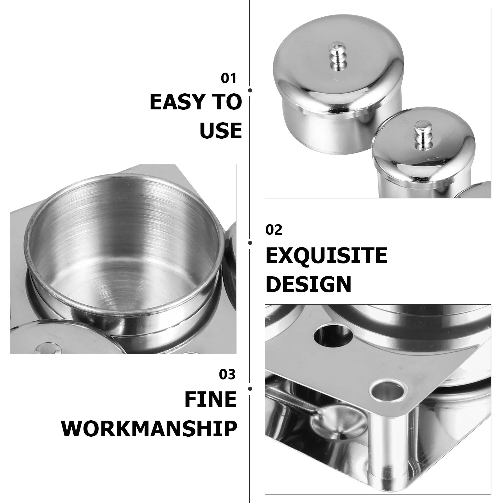 3 個ネイルクリスタルカップコンパクトポータブル蓋付きネイルサロン学校アーティスト用アクリル液体パウダーコンテナマニキュアツール