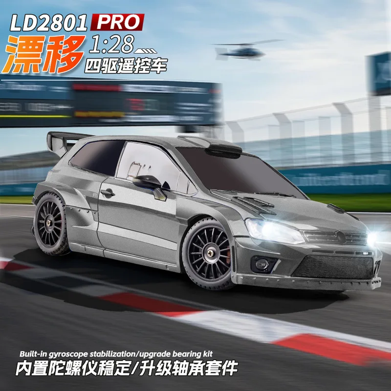 

2025 Hot Selling Landa 1/28 Polo Pineapple Model Simulation Remote Control Car Toy Gyroscope 2801P Full Scale Drift Racing Car