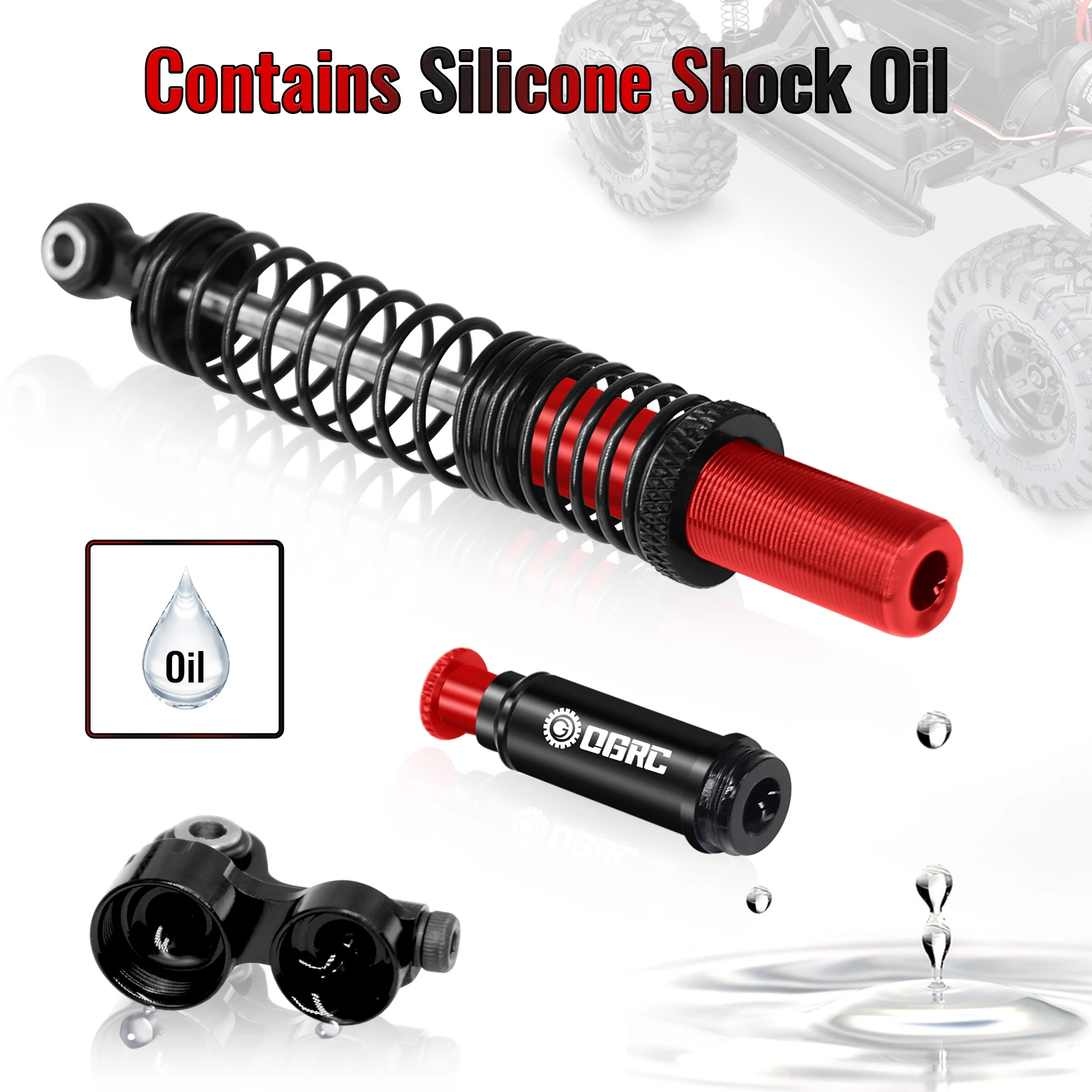 OGRC Aluminum 110mm Shock Absorbers Oil Damper Shocks for Axial SCX10 II III Pro TRX4 TRX6 D90 1/10 RC Crawler Car