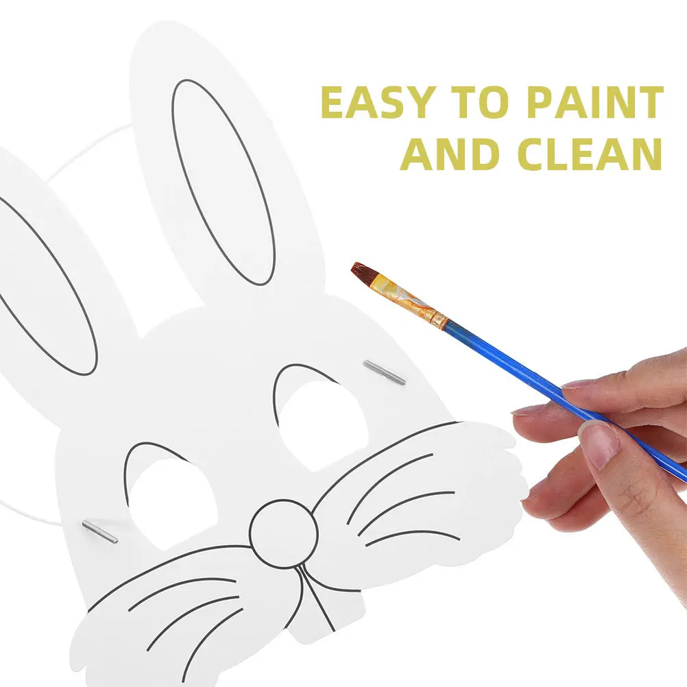20Pcs Paper Masks Kids Blank Animal Craft for Painting Party School Art Projects and Creative Activities