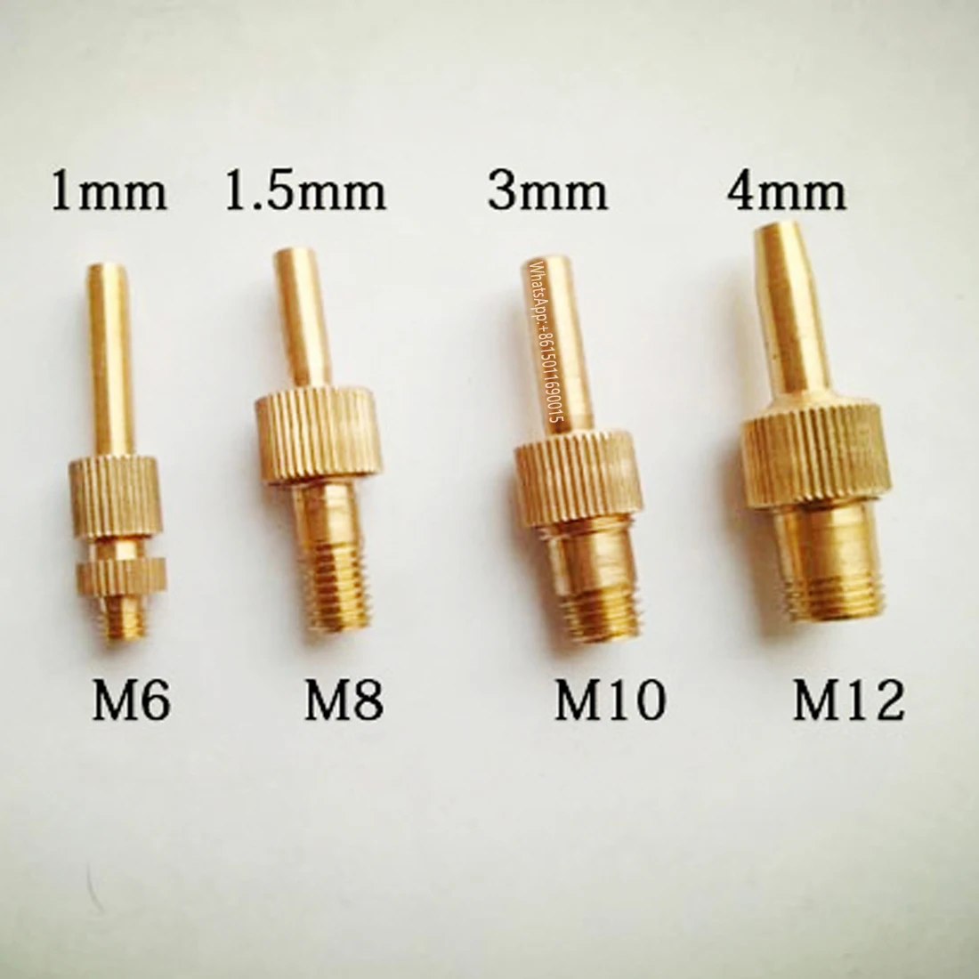 All-copper miniature small direct nozzle air conditioner water curtain hanging bead fountain micro DC nozzle M6-M12 points