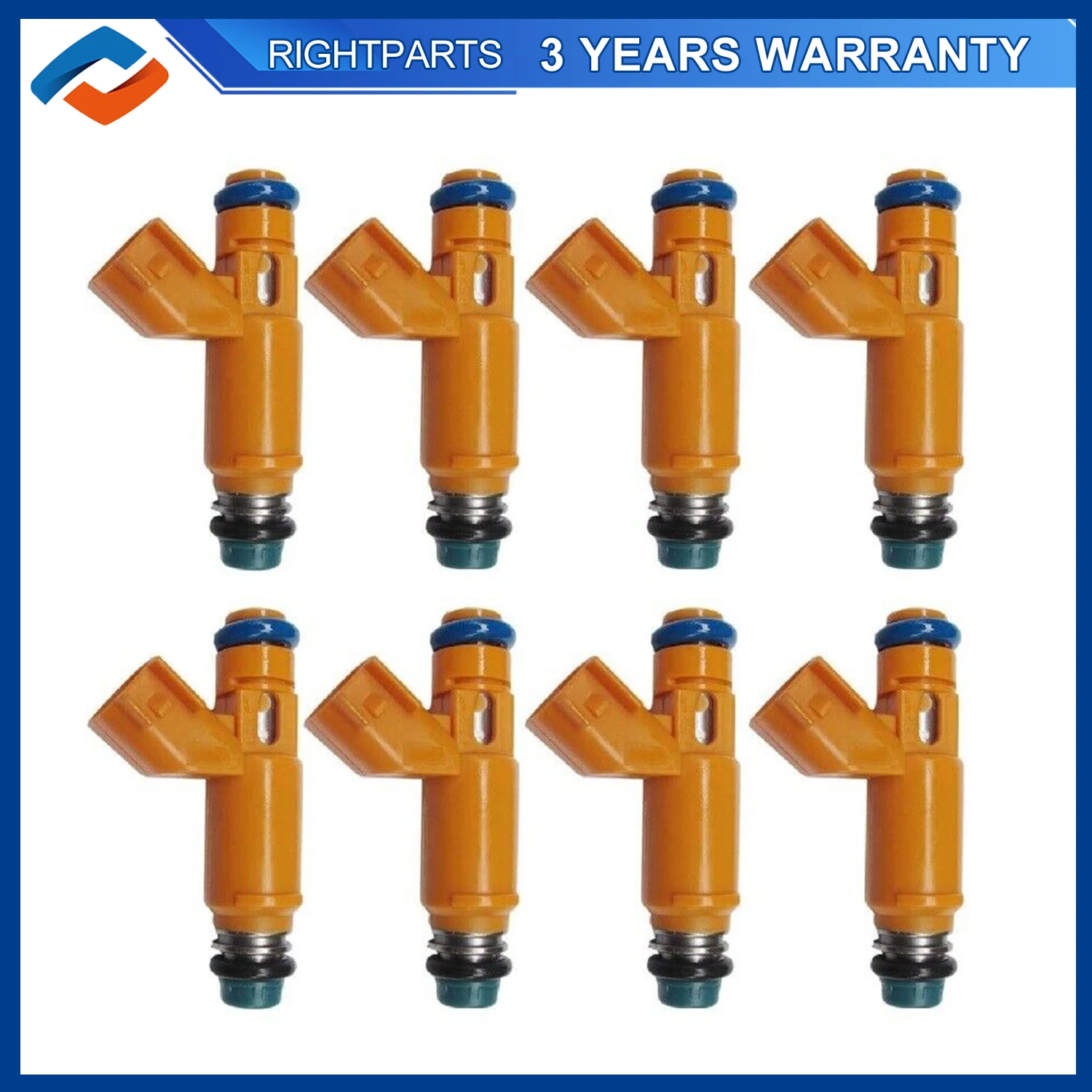 

8PCS 2W93-AA Fuel Injectors For Land Rover Range Rover Jaguar 4.2L 4.4L 2003-2009 2W93AA 195500-4260 AJ82353 1955004260