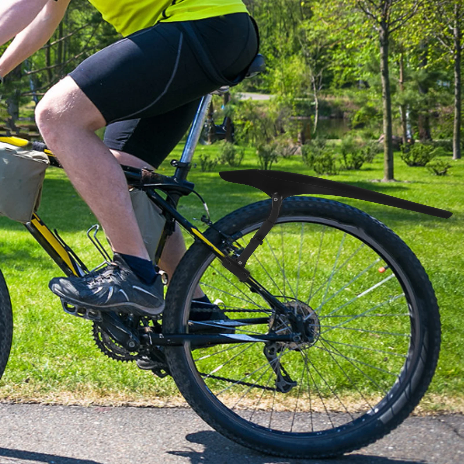 

Extended Bicycle Mud Guard Adjustable Bike Rear Protection Plate for Mountain Road Bike Mud Splash Guard Cycling Tire