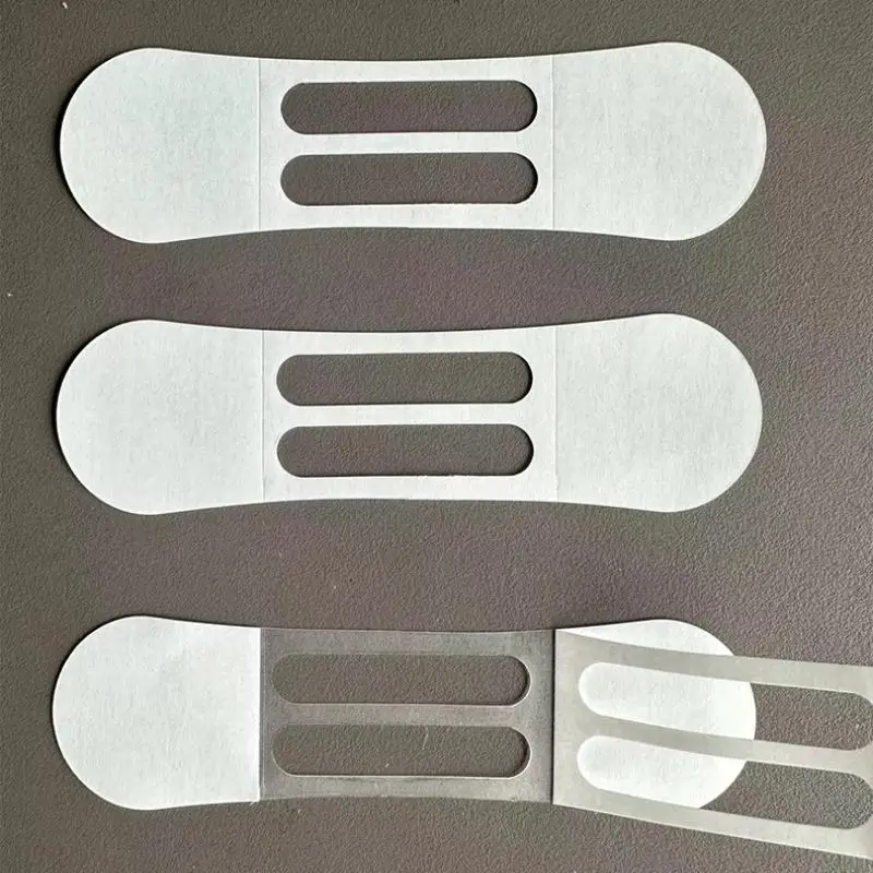 10Pcs 방수 탄성 보이지 않는 목 리프팅 패치 페이딩 목 주름 접착 스티커 페이스 리프트 테이프 탄성 밴드