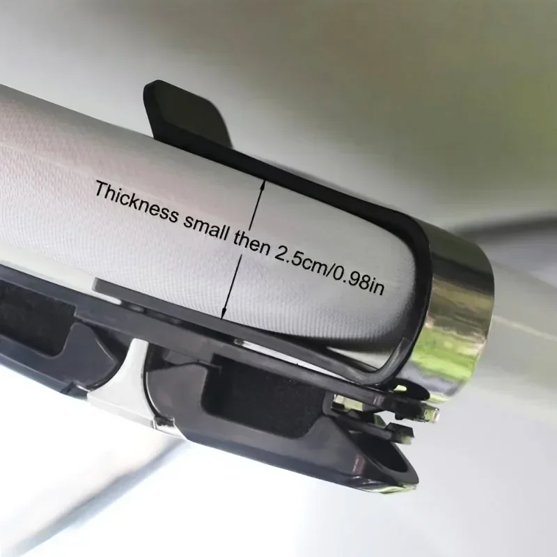 1PC 180 Degree Glasses Holder for Car Sun Visor, Sunglasses Eyeglasses Mount with Ticket Card Clip Car Sun Visor Car Interior image 6