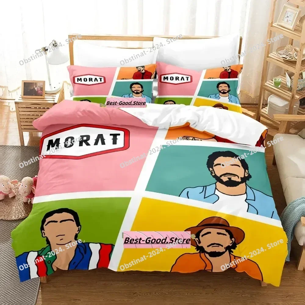 

2024 Morat Bedding Set Single Twin Printed Bed Set With Pillowcase Bed Duvet Cover Soft Single Double Full Queen Super King Size