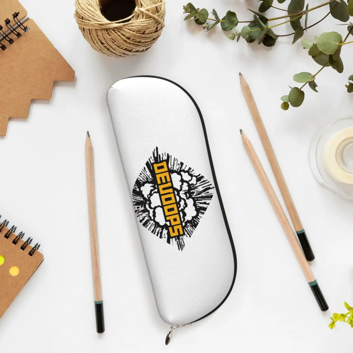 

DevOops DevOps Funny Devops Sticker Pencil Case Pencil Pouch Storage Stationery Supplies Big Capacity Pen Box Pencil Bag