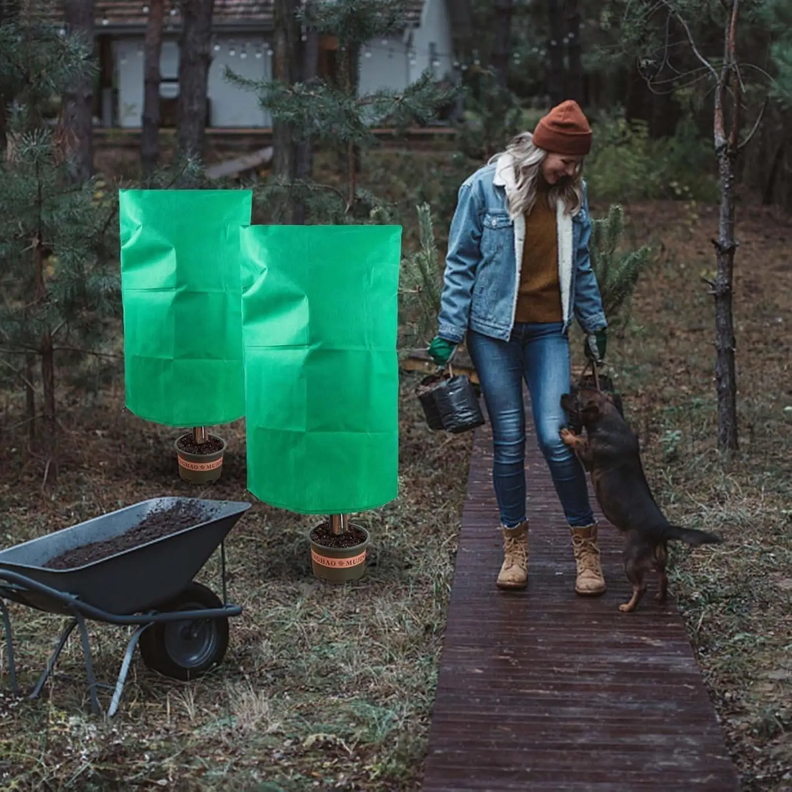 

Чехлы на деревья на зиму, защита от мороз с застежкой-молнией, уличные садовые чехлы на деревья, сумки для кустарников, куста, цветов, фруктовых деревьев, теплицы