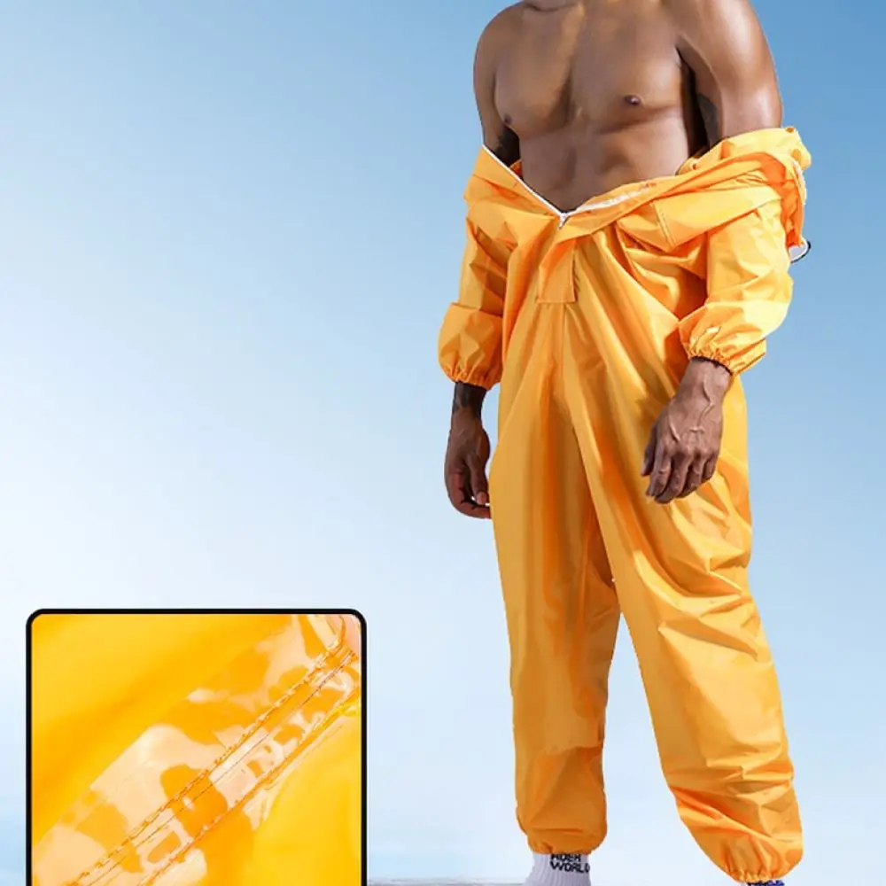 For Huameidun Waterproof Protective Overall Hooded Dustproof Work Suit Full Body Safety Clothing For Various Tasks