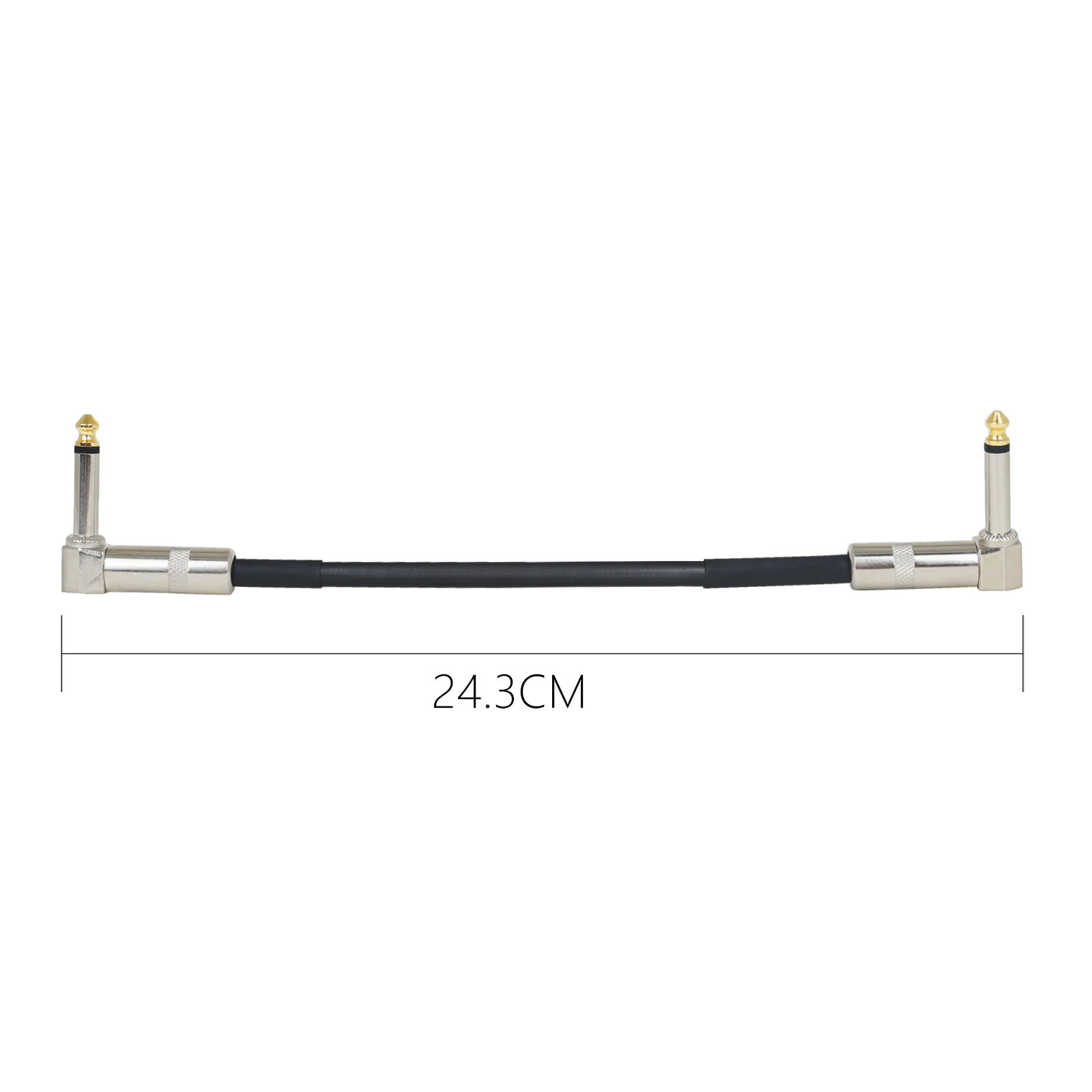 Electric ﻿Guitar Cable 15/30/50cm Pedal Cable Instruments Patch Cord 6.35 Electric Guitar Effects Wire Metal Head Guitar Parts