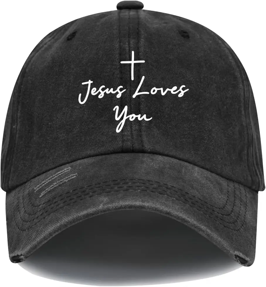 

Jesus Loves You Hat, Jesus Baseball Cap, Christian Cap for Women Men