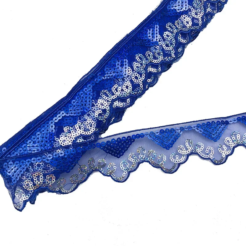 Ethnic Sequins Webbing Ribbons for Clothing, Decorative Embroidered Lace Dress Trims, DIY Sewing Accessories, 10 Yards