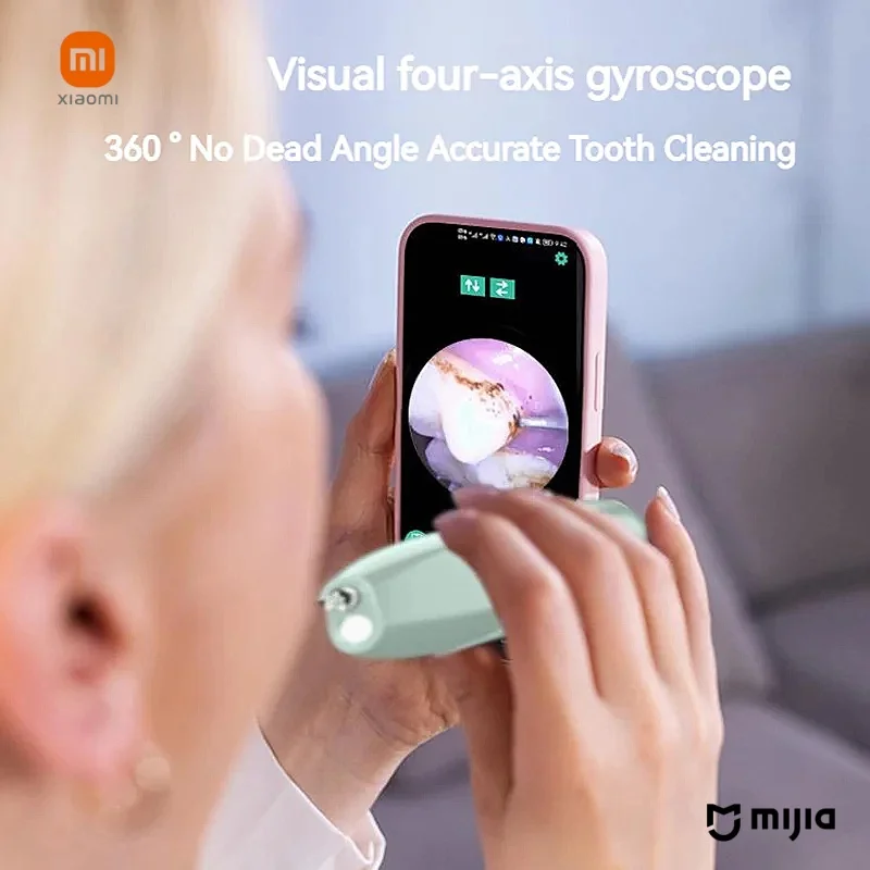 Xiaomi Mijia Visual Ultrasonic Scaler Electric HD Oral Irrigator Tartar Calculus Remover Instrument Removal Of Dental Calculus