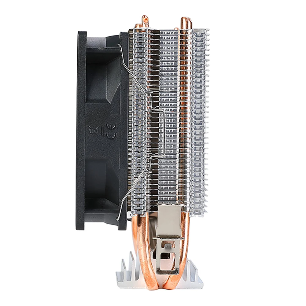

90mm Quiet Rainbow RGB Cooling Fan with 2 Heat Pipes Silent RGB Fan 3PIN CPU Cooling Fan for Intel 1150/1151/1155/1156/1200 AMD