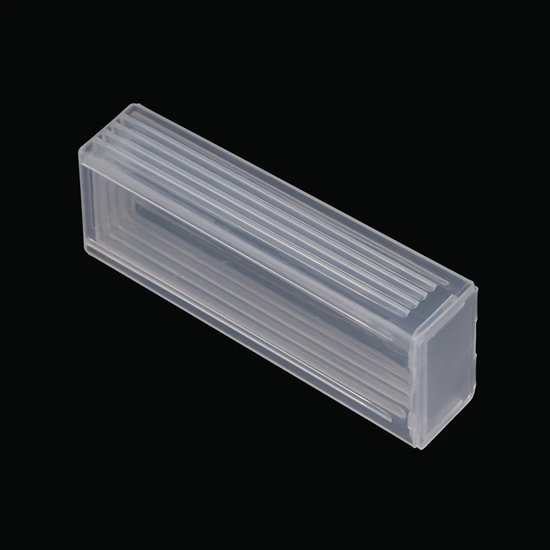 Microscopio in plastica Slide Mailer Glass Slides Holder Storage Box microsslide PP contiene 5 Dispenser Box