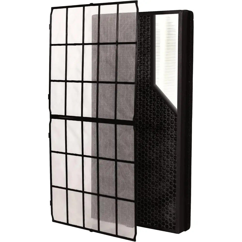 2-Pack Large Room HEPA/Carbon Air Purifier with Pre-Filter, 23x12x2 In, 1 Year Filter